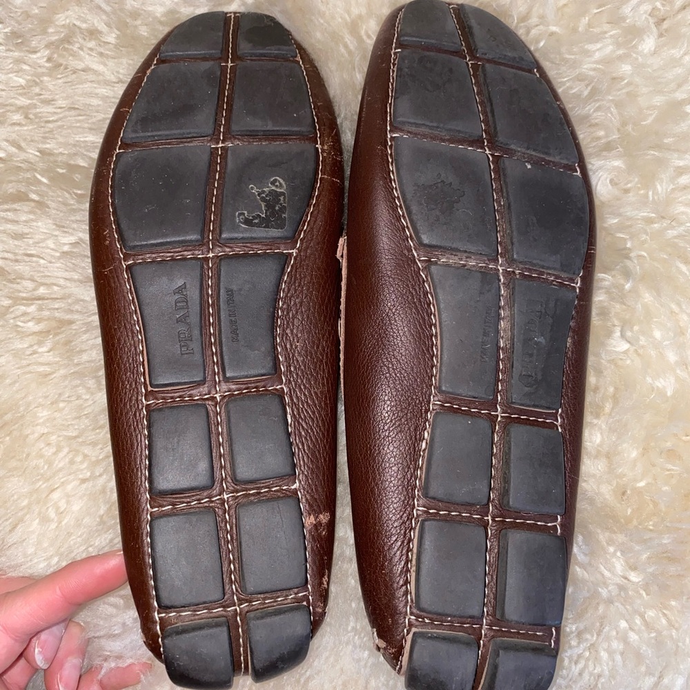 Prada Leather Classic Loafer Driving Moccasin - Picture 9 of 11